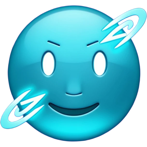 futuristic minimalistic emoji icon, letters "SANG" formed by three glowing digital lines representing Storm, Atom and NoizeGames, neon purple (#8B5CF6) and cyan (#00E0FF) on dark background, modern tech style, 1:1 aspect ratio
 emoji