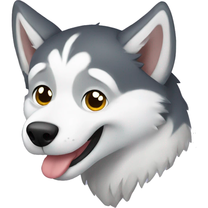Husky hugging emoji