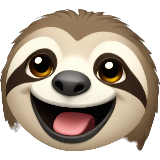 happy sloth emoji