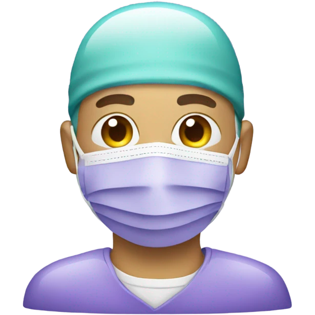 medical mask purple emoji
