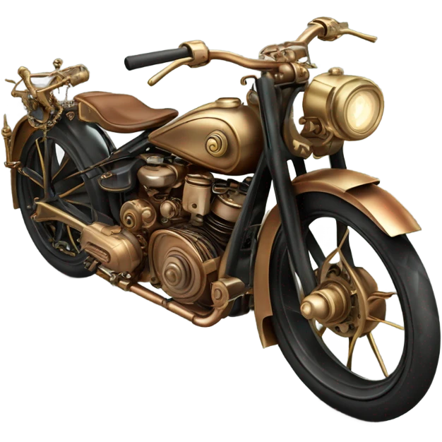 steampunk motorbike emoji