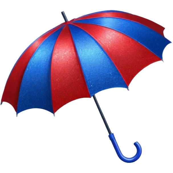 glitter red and blue umbrella resident evil emoji