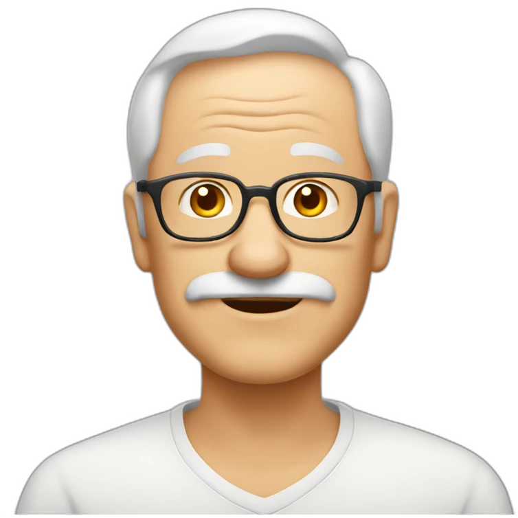 caucasian grandpa emoji