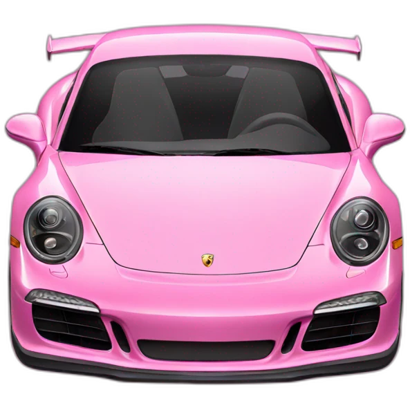 Pink porshe emoji