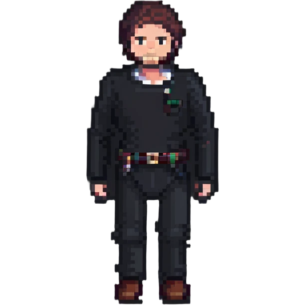 pixel art of a fisherman, just the man, no fishing gear or background emoji
