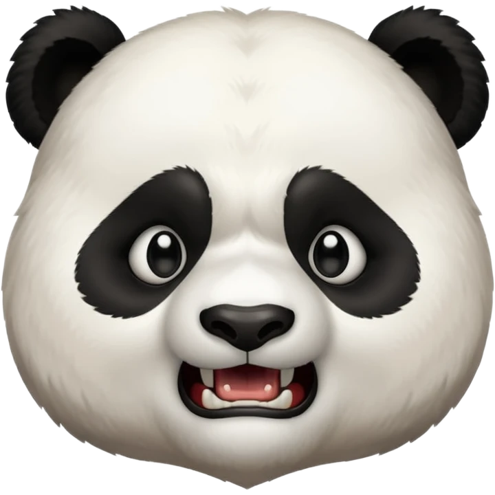 Agressive panda emoji emoji