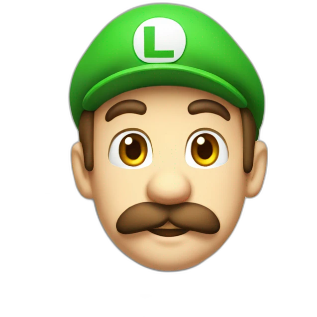 Luigi seat on toilet emoji