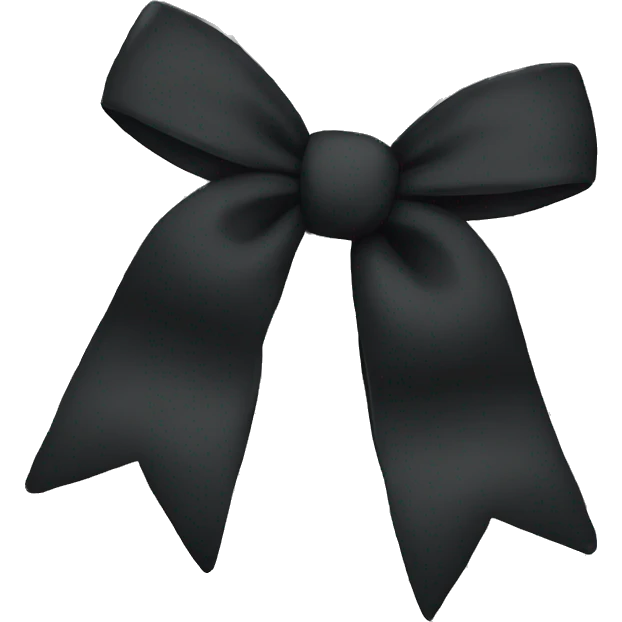 Black bow emoji