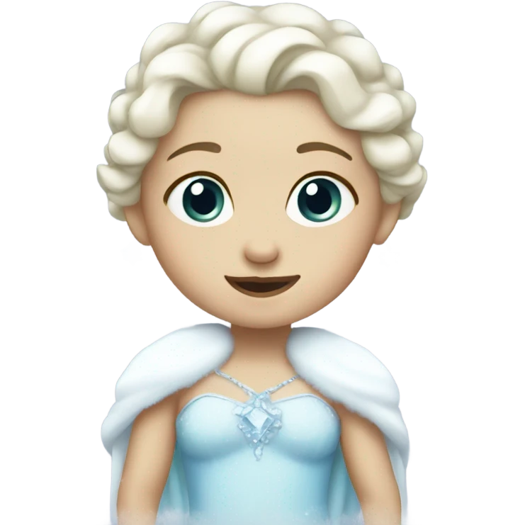 Baby snow princess emoji