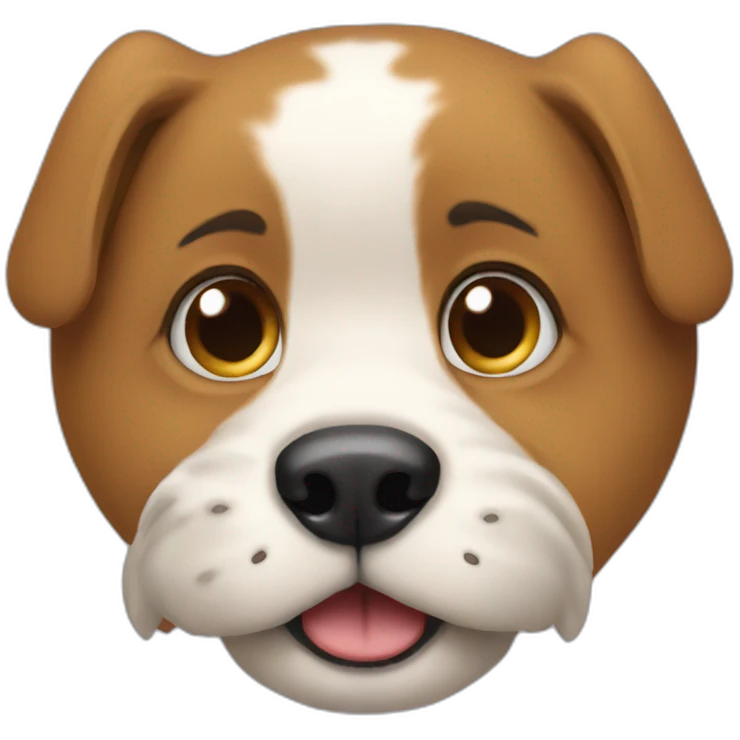 Meme dog with love emoji