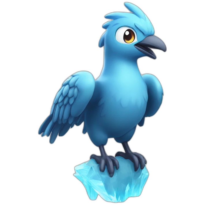 Head Big Eyey 4k HD Shiny Glow Galarian-Articuno emoji