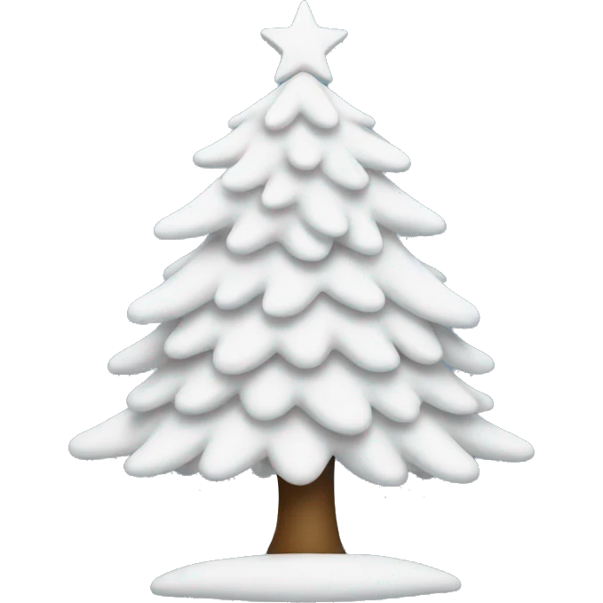 White Christmas tree emoji