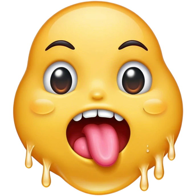 Wet tongue  emoji