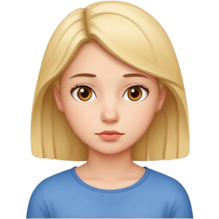 Thinking girl emoji
