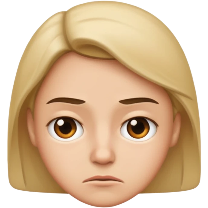 slightly annoyed face emoji