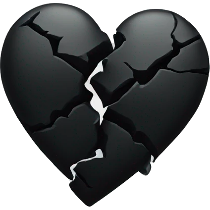 Broken black heart emoji