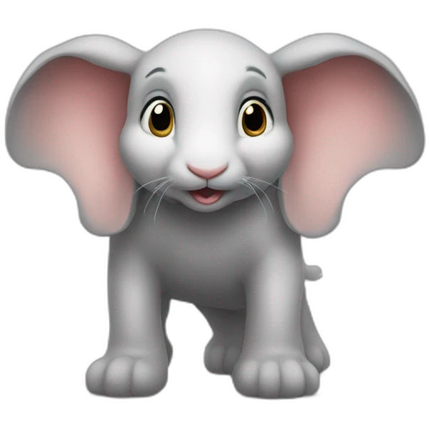 Lapin sur éléphant  emoji