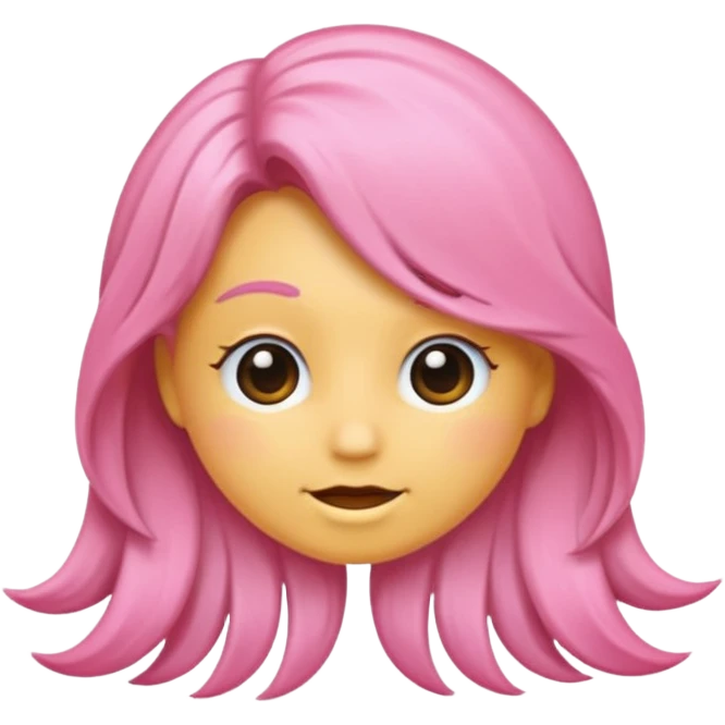 Laço de cabelo rosa emoji
