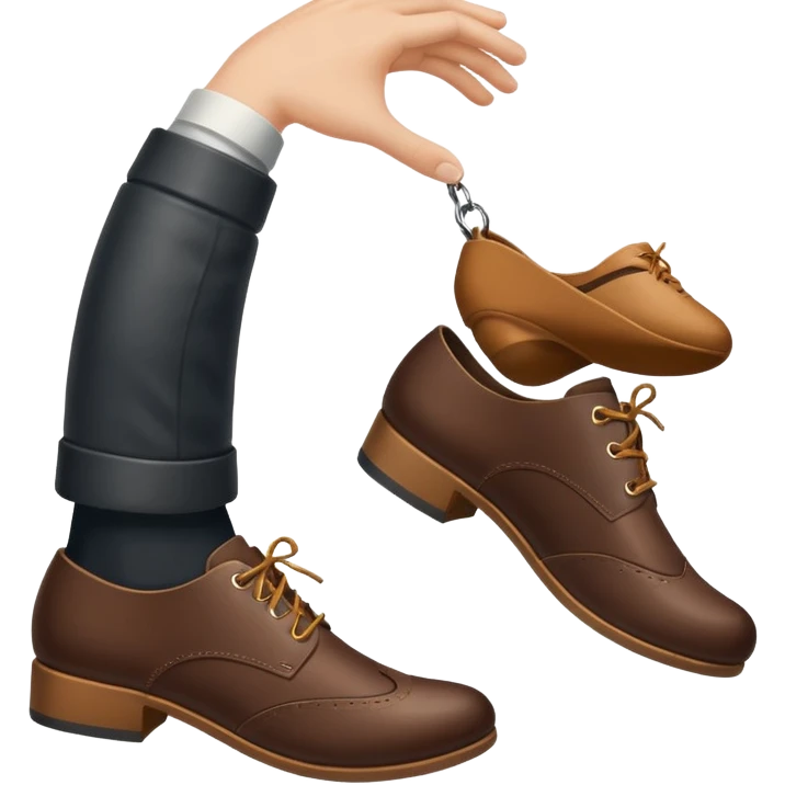 Throwing shoe at someone  emoji