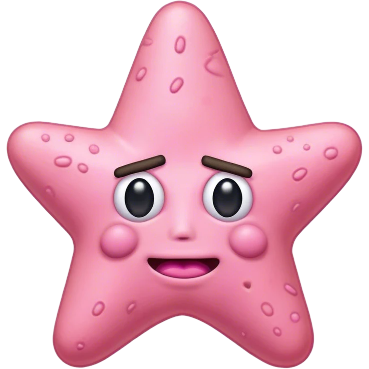 patrick star but emoji