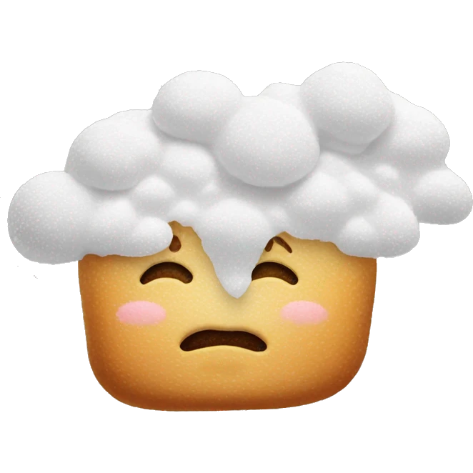 Nose powdered sugar emoji