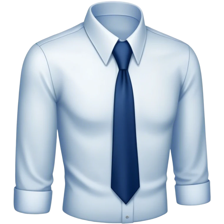 
dark blue tie on a white shirt emoji