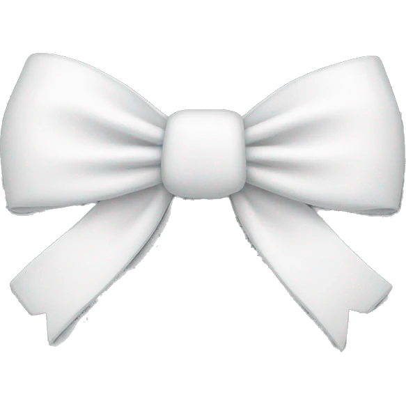 White bow emoji