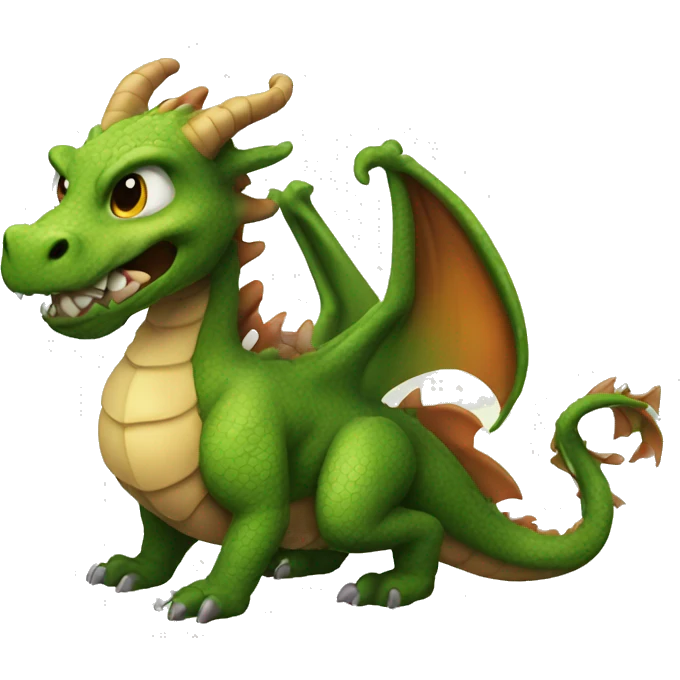 Dragon with a big butt emoji