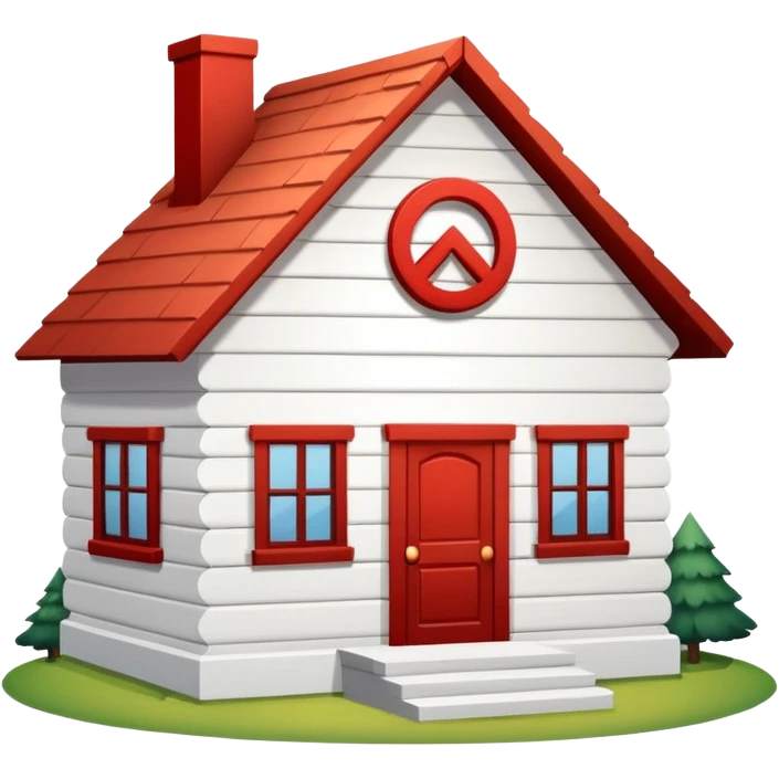 house with cancel slash circle over top emoji