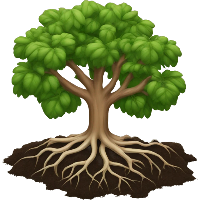 roots in the soil emoji