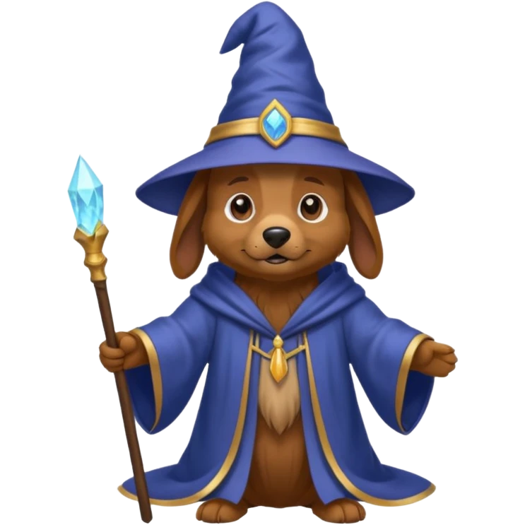 Dog wizard emoji