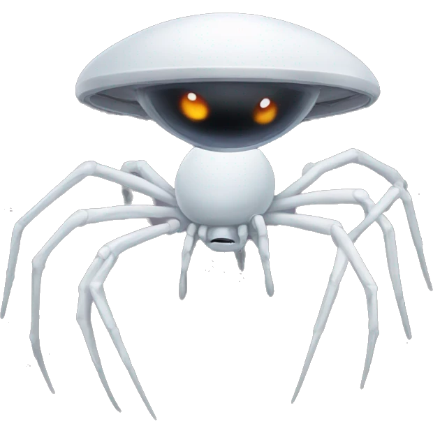 UFO that kinda looks like a spider and his white emoji