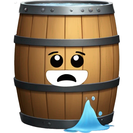 Barrel with wather emoji