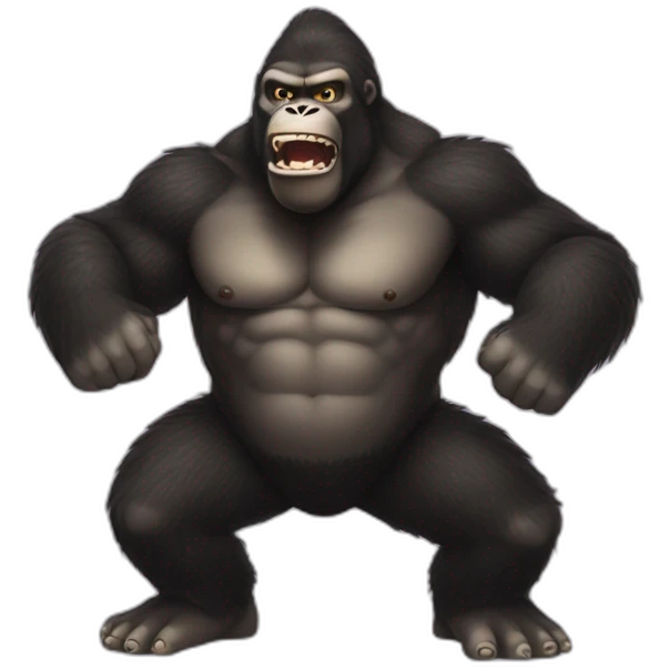 King Kong banging on chest emoji