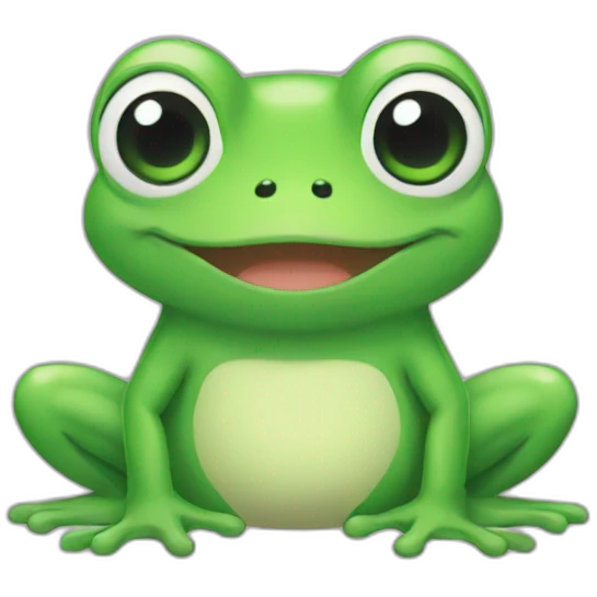 Grenouille kawaii emoji