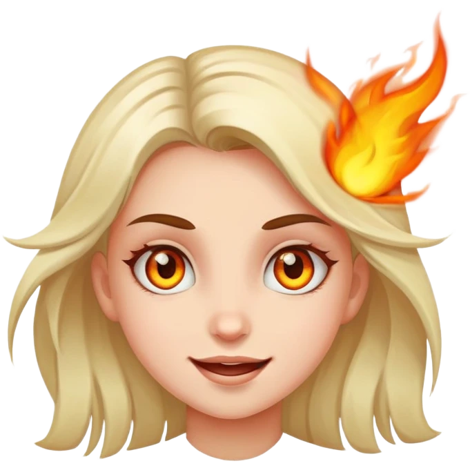 безумная девочка с дикими горящими глазами и полная счастья emoji