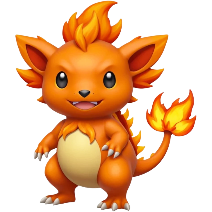 Crocalor-Pokémon, full body emoji