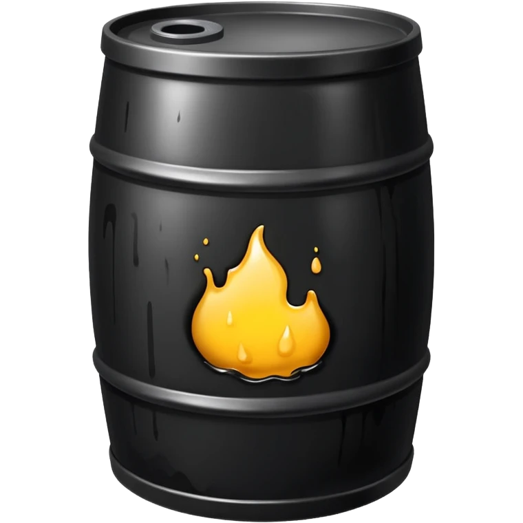 oil sludge in barrel  emoji