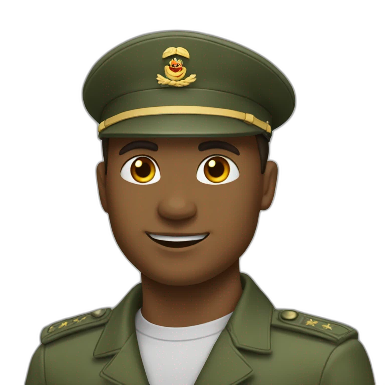 Chat qui fait un signe militaire avec sa patte  emoji