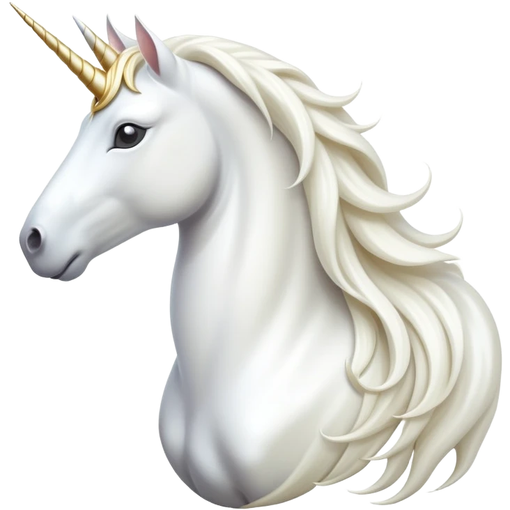 cinematic-beautiful-white-unicorn-emoji,-poised-and-regal,-with-a-slender,-ethereal-form-draped-in-a-pristine-white-color,-a-flowing-mane-and-tail,-and-a-glistening,-spiraled-horn-that-radiates-pure-light,-simplified-yet-sharp-and-majestic emoji