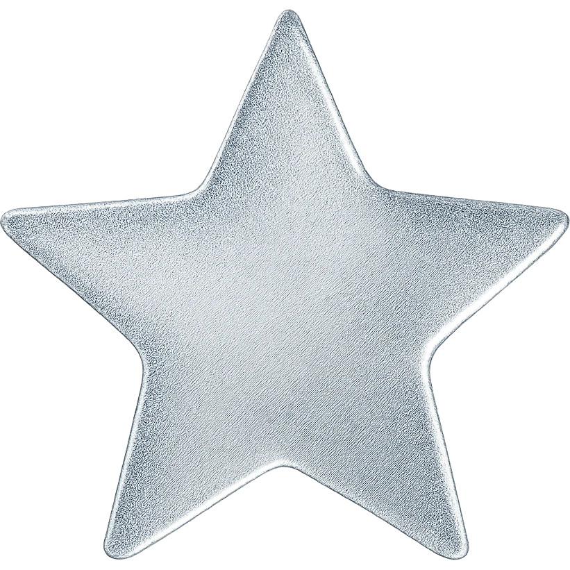 tiny star with a frosted glass effect, glamorous and stylish, no background emoji