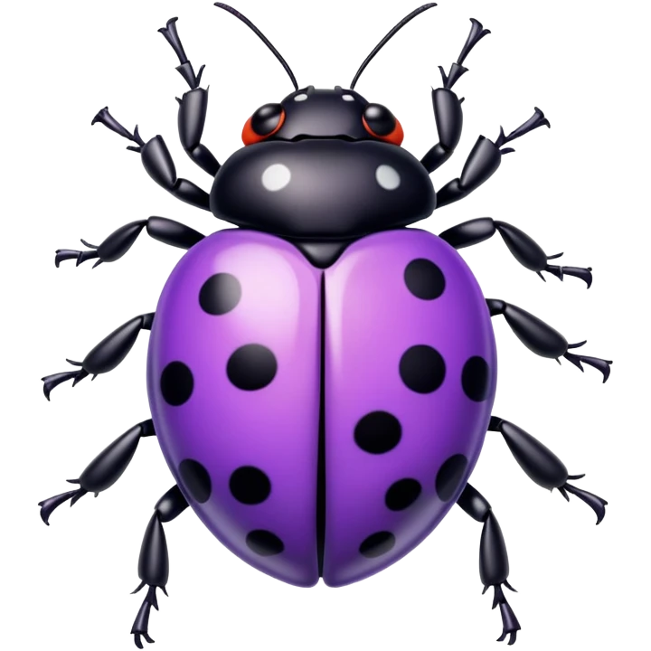Purple ladybug emoji