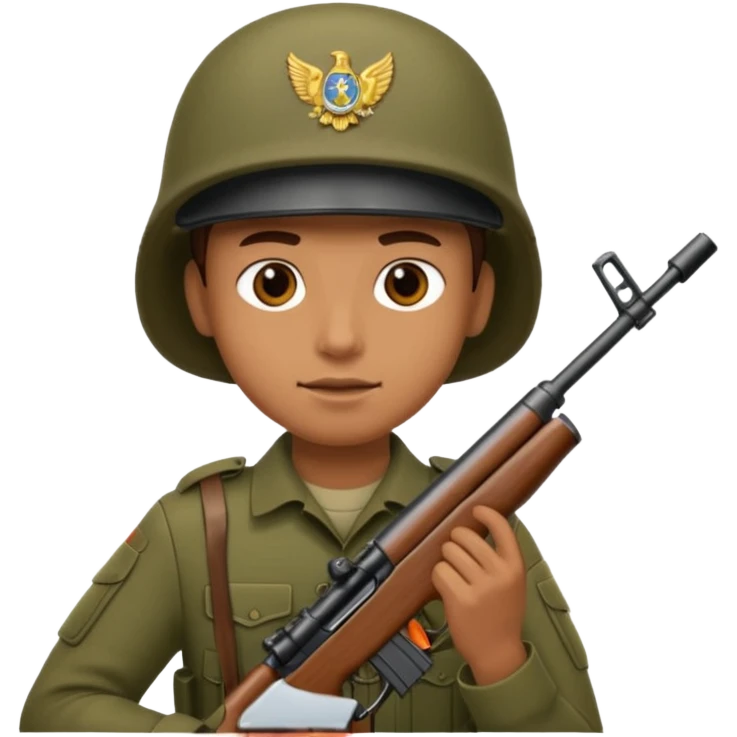 Soldier with rifle emoji