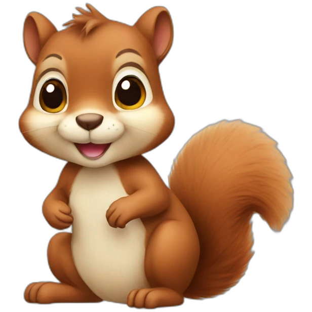 Cute squirrel  emoji