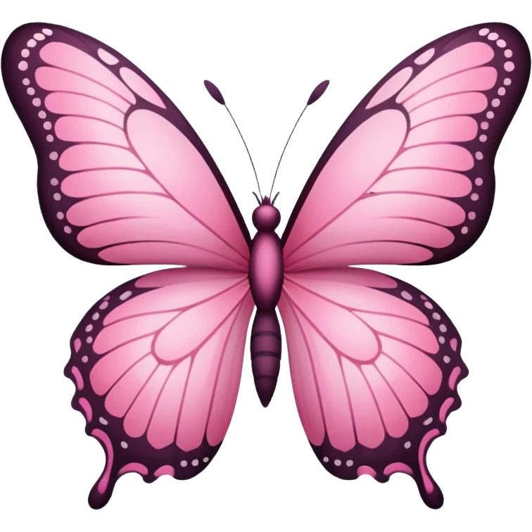 Pink butterfly  emoji