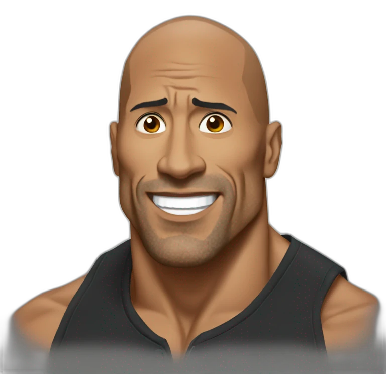 The rock meme emoji