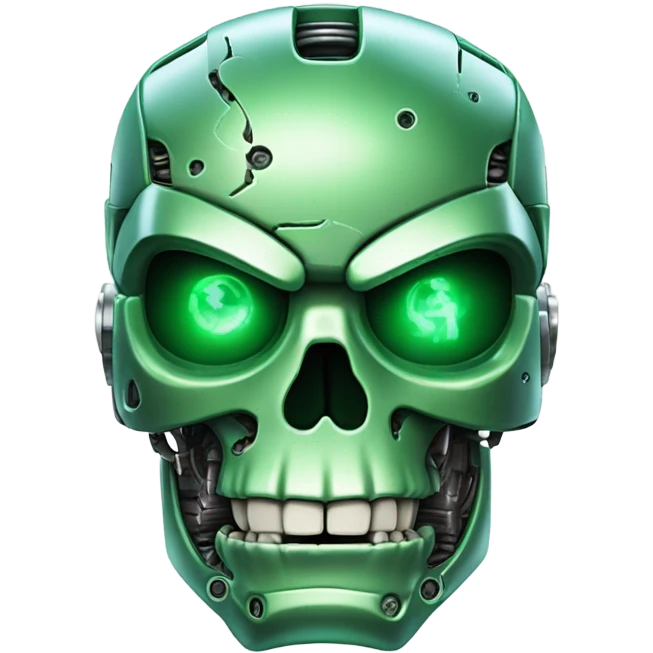 Robot Ghost Hulk Terminator Face emoji