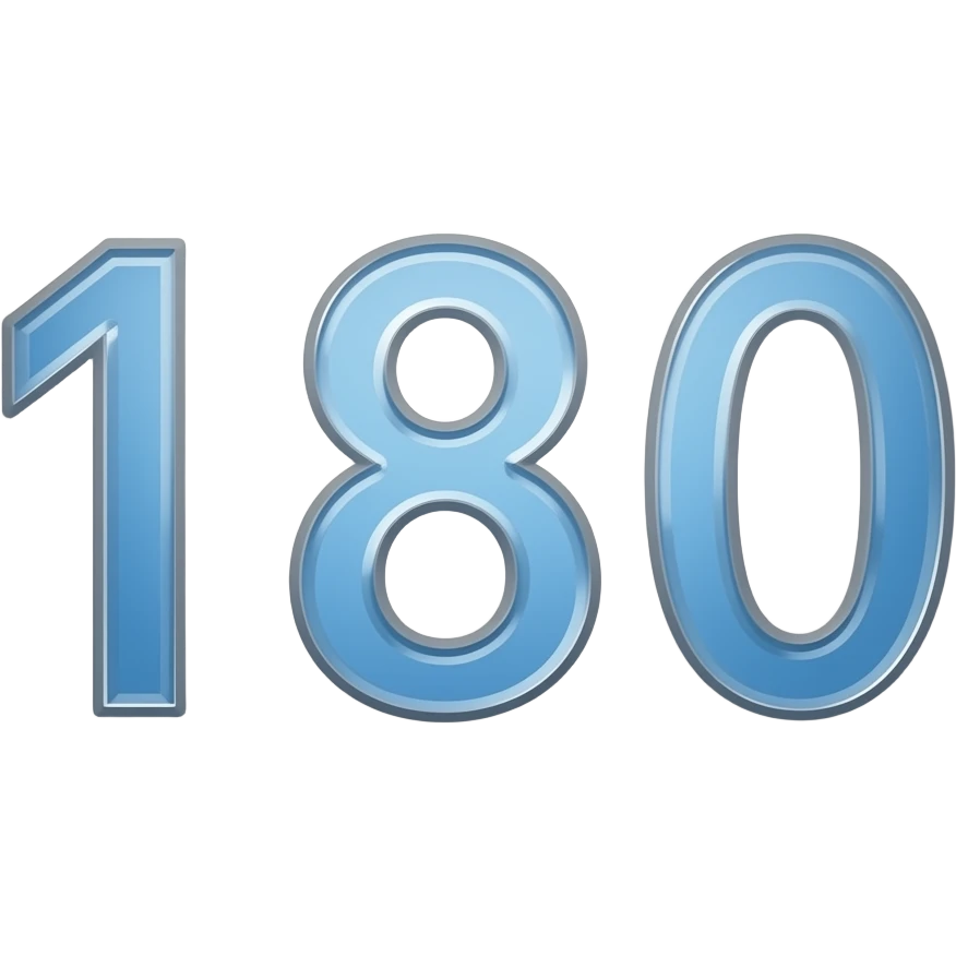 the nubmer 180 emoji