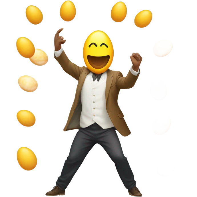 Egg man dancing  emoji