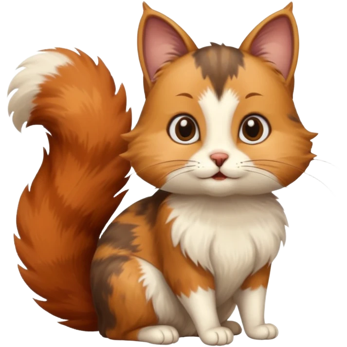 cat and squirrel  emoji